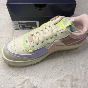 Nike Air Force 1 Shadow in Cashmere and Pale Coral Size 8
